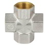 Крест латунь никель Ду 20 (3/4") ВР/ВР 9011 ГОСТ 32585-2013 Aquasfera 9011-02