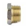 Футорка латунь никель Ду 15х10 (1/2"х3/8") НР/ВР 9024 ГОСТ 32585-2013 Aquasfera 9024-01