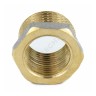 Футорка латунь никель Ду 20х15 (3/4"х1/2") НР/ВР 9024 ГОСТ 32585-2013 Aquasfera 9024-02