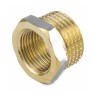 Футорка латунь никель Ду 25х15 (1"х1/2") НР/ВР 9024 ГОСТ 32585-2013 Aquasfera 9024-03