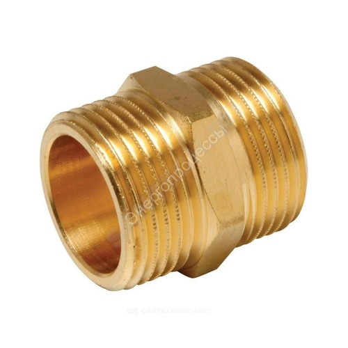 Ниппель латунь Ду 20 (3/4") НР Цветлит ZW50054