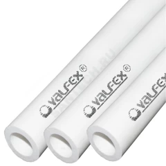 Труба PP-R белая Дн 125х20,8 Ру20 SDR6 L=4м VALFEX 10102125