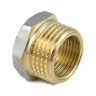 Футорка латунь никель Ду 25х20 (1"х3/4") НР/ВР 9024 ГОСТ 32585-2013 Aquasfera 9024-05