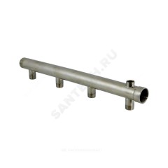 Коллектор нержавеющая сталь Ду 32 1 1/4" ВР/НР на 6 вых 3/4" НР м/о 50мм Элит-Металл 3004