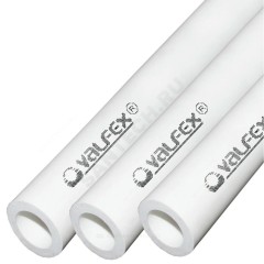 Труба PP-R белая Дн 140х23,3 Ру20 SDR6 L=4м VALFEX 10102140