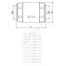 Клапан обратный латунь пружинный MONDIAL Ду 32 ВР 1 1/4" диск латунь шток латунь OR 2154.933