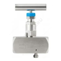 Клапан игольчатый нерж SS-V4 Ду 15 Ру40 ВР G1/2" с маховиком без фланца Росма 00000034405