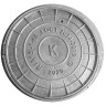 Люк чугун канализационный (К) Л (легкий) А15 круглый m=55кг h=60мм Л(А15)-1-60 ГОСТ 3634-2019