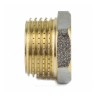 Футорка латунь никель Ду 40х32 (1 1/2"х1 1/4") НР/ВР 9024 ГОСТ 32585-2013 Aquasfera 9024-12