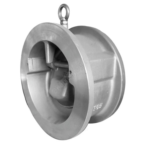 Клапан обратный нерж поворотный Ду 500 Ру25 межфл диск нерж Benarmo