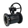 Кран шаровой сталь 09Г2С JIP Premium FF Ду 250 Ру16 фл L=650мм с редуктором Danfoss 065N0261G
