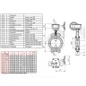 Затвор дисковый поворотный чугун VPI4448-08EP Ду 80 Ру16 межфл с редуктором диск чугун манжета EPDM Tecofi VPI4448-08EP0080