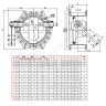 Клапан обратный чугун поворотный CP4243 Ду 200 Ру16 Тмакс=80 оС фл с противовесом диск чугун Tecofi CP4243-0200