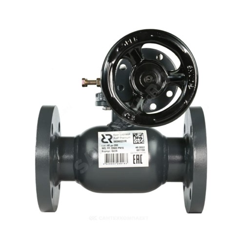 Кран шаровой сталь Jip-R Premium FF Ду 200 Ру25 фл с редуктором Ридан 065N0356GR