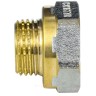 Переход латунь никель реборда Ду 20х15 (3/4"х1/2") ВР/НР 9021 ГОСТ 32585-2013 Aquasfera 9021-01