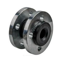 Компенсатор резиновый антивибрационный EPDM DI7240N Ду 150 Ру10/16 фл L=180мм Tecofi DI7240N-0150 сжатие/растяжение 20 мм/12 мм