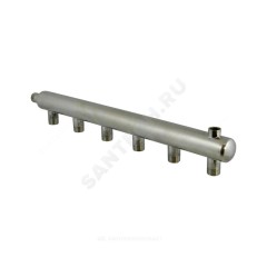 Коллектор нержавеющая сталь Ду 50 1/2" НР на 10 вых 1/2" НР м/о 150мм Элит-Металл 9238