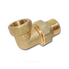 Соединитель латунь американка Ду 20 (3/4") угловой ВР/НР Цветлит ZW50073