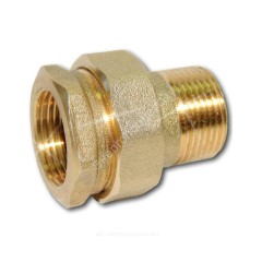 Соединитель латунь американка Ду 15 (1/2") прямой ВР/НР Цветлит ZW50068