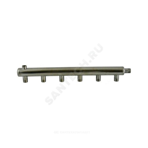 Коллектор нержавеющая сталь Ду 50 3/4" НР на 3 вых 1/2" НР м/о 150мм Элит-Металл 9261