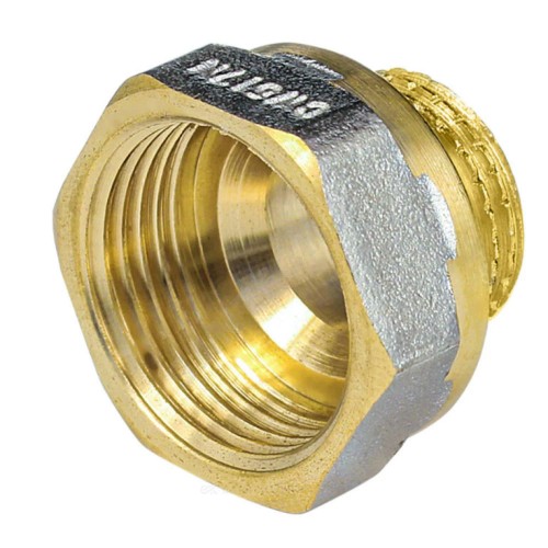 Переход латунь никель реборда Ду 32х20 (1 1/4"х3/4") ВР/НР 9021 ГОСТ 32585-2013 Aquasfera 9021-05