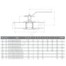 Кран шаровой балансировочный ручной сталь Regula Ду 50 Ру40 п/привар Kvs=57.26м3/ч без ниппелей LD КШ.Ц.П.Regula 050.040.Н/П.02