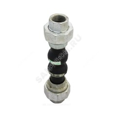 Компенсатор резиновый антивибрационный EPDM DI7140N Ду 40 Ру16 ВР L=200мм Tecofi DI7140N-0040 сжатие/растяжение 22 мм/6 мм