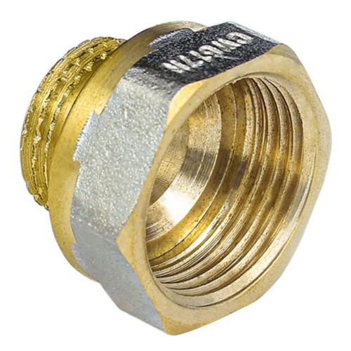 Переход латунь никель реборда Ду 40х25 (1 1/2"х1") ВР/НР 9021 ГОСТ 32585-2013 Aquasfera 9021-08