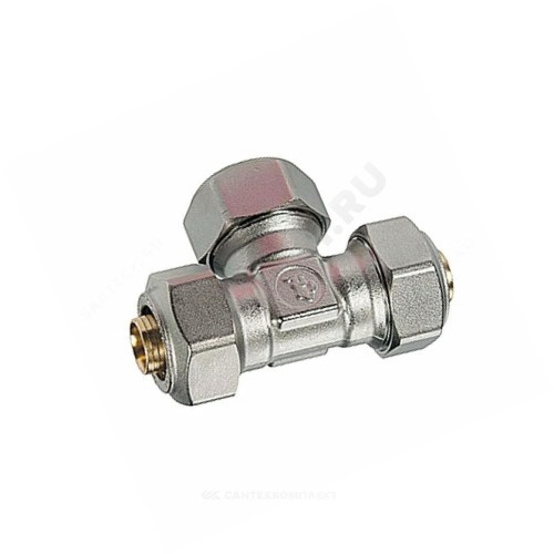 Тройник переходной МП латунь обжим Дн 32х26х32 R565AM Giacomini R565MX076