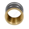 Муфта латунь никель Ду 15 (1/2") ВР 9018 ГОСТ 32585-2013 Aquasfera 9018-01