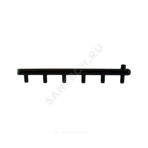 Коллектор сталь Ду 40 1/2" НР на 10 вых 3/4" НР м/о 50мм Элит-Металл 3173-ст