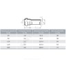 Труба НПВХ с раструбом серая Дн 50х3,2 б/нап L=0,345м в/к ТУ 6-19-307-86 Агригазполимер