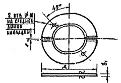 Накладка НТС 62-91-32 720х8/1020х12 Ст.20 Т94.332 Серия 4.903-10 в.1