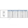 Заглушка латунь никель Ду 40 (1 1/2") НР SantechSystems