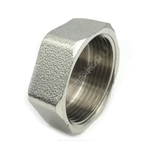 Заглушка латунь никель Ду 15 (1/2") ВР SantechSystems