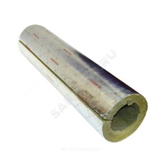 Цилиндр навивной минеральная вата ROCKWOOL 100 кашированный армированной фольгой 60/21 L=1м ROCKWOOL 135230