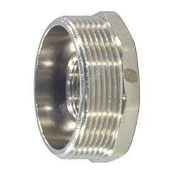 Футорка латунь никель Ду 40х32 (1 1/2"х1 1/4") НР/ВР SantechSystems