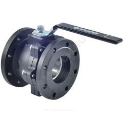 Кран шаровой чугун R740F Ду 15 Ру16 фл полнопроходной рукоятка Тмакс=120 оС Giacomini R740FLY000