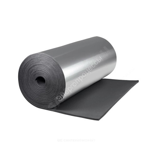 Рулон вспененный каучук ST 6/1,0-30 Тмакс=110°C черный с покрытием AL CLAD K-flex 80606210103CL