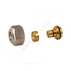 Переходник МП латунь обжим Дн 15х2,5х16 R179 Giacomini R179X033