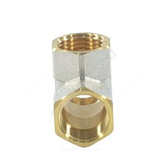 Тройник латунь никель Ду 20 (3/4") ВР/ВР 9007 ГОСТ 32585-2013 Aquasfera 9007-02