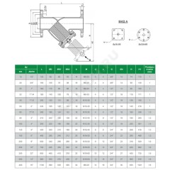 Фильтр сетчатый Y-образный чугун Ду 250 Ру16 фл F4240A Tecofi F4240A-0250