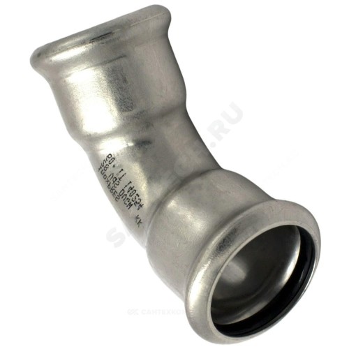 Отвод сталь нерж AISI 316L 45гр Дн 35 Ру16 пресс Inoxpres RM 181035450