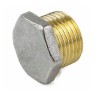 Заглушка латунь никель Ду 15 (1/2") НР 9017 ГОСТ 32585-2013 Aquasfera 9017-01