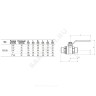 Кран шаровой латунь хром R253DL Ду 25 Ру35 НР рычаг красный Giacomini R253LX005