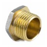 Заглушка латунь никель Ду 20 (3/4") НР 9017 ГОСТ 32585-2013 Aquasfera 9017-02