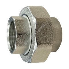 Соединитель латунь никель американка Ду 20 (3/4") прямой ВР/ВР SantechSystems
