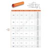 Труба НПВХ с раструбом коричневая Дн 400х9,8 б/нап L=2,0м в/к SN4 Хемкор 1491083
