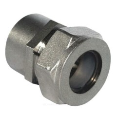 Муфта латунь никель 15Aх1/2" обжим/ВР STAHLMANN SSFL1501/2NEF