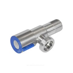 Кран бытовой угловой G1/2"х3/4" Ру10 НР переходной керамическая кран-букса RM-L ATS-1234